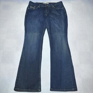 Levi's 524 Too Superlow‎ Bootcut Jeans Womens 31x32 Blue Stretch Denim Flared